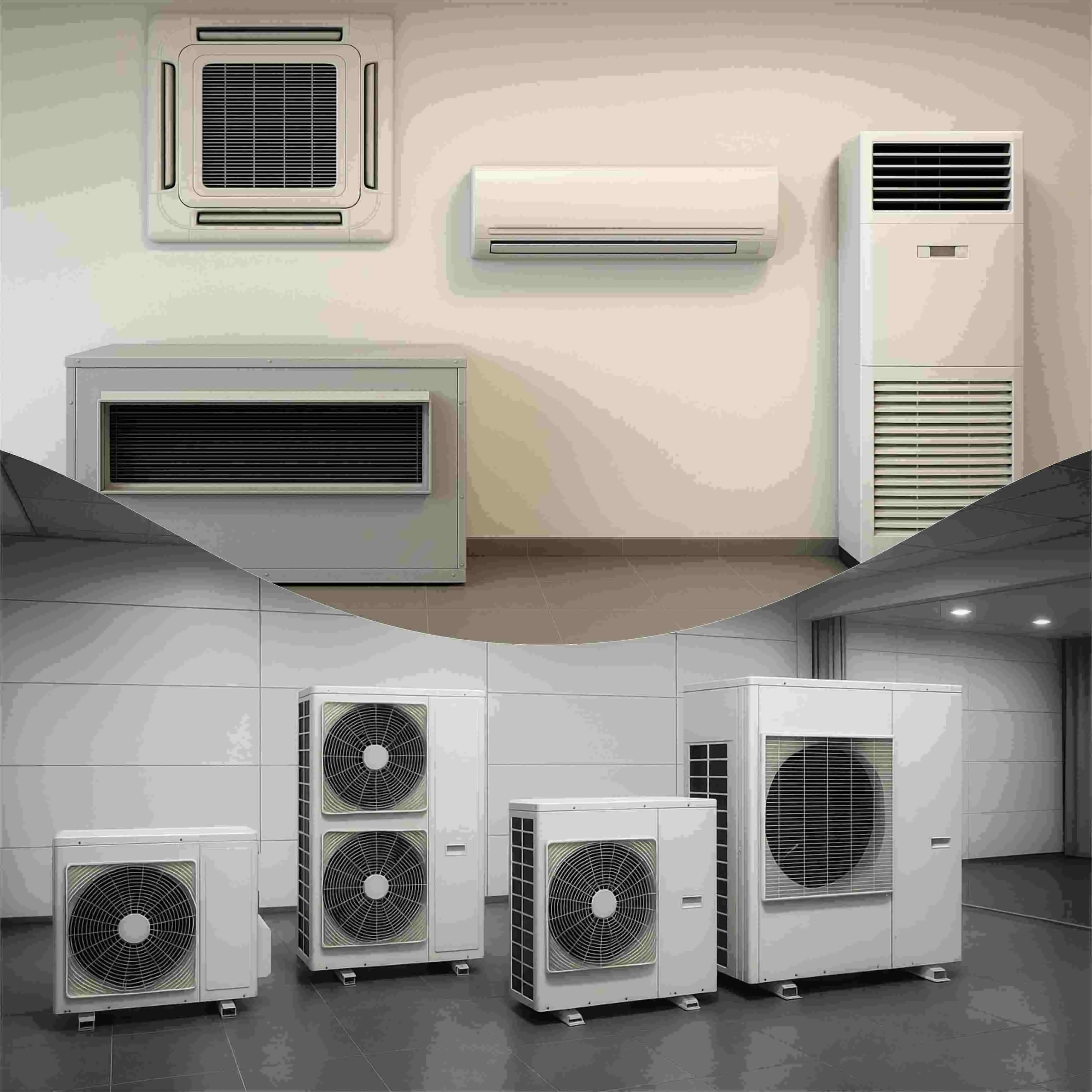 Different AC units on display - Falco Industries